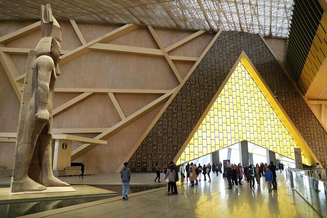 Guided tour to the Grand Egyptian Museum Giza Pyramids with Lunch - Giza Pyramids: Khufu’s area, Chephren, Valley Temple, and the Sphinx close-up