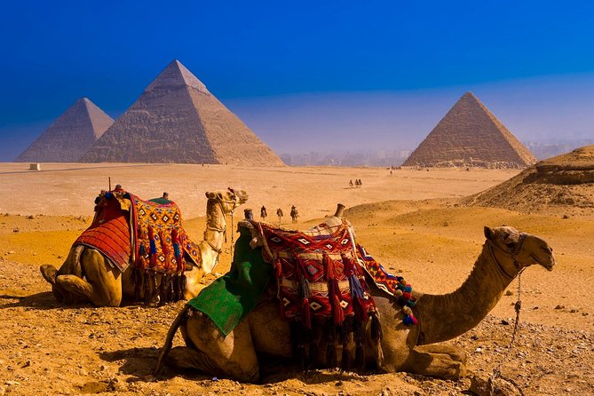 Half dayTour Pyramids of Giza Sphinx including Camel ride - Stop 1 at Giza: Choeops, Khafre, and Menakaure areas