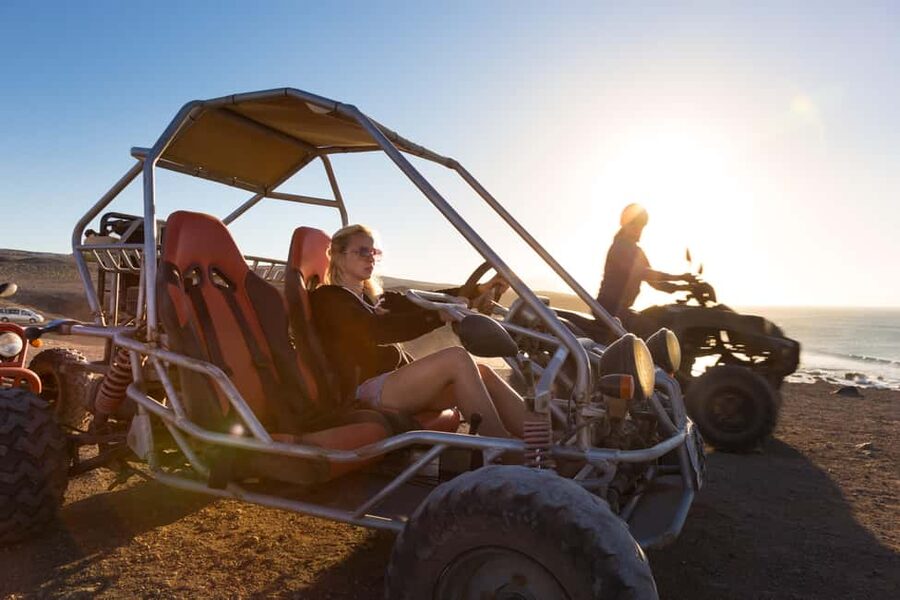 Hurghada: ATV Quad, Jeep and Buggy Safari with BBQ Dinner - Camel Ride and Sunset Photos: Short, Timed, and Worth It