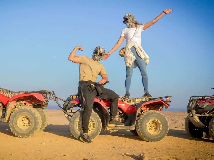 Hurghada: ATV Safari Tour with Camel Ride - Sunset stargazing, dinner, and show: the big mood shift