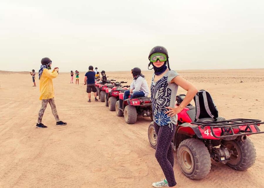 Hurghada: Desert Quad Bike and Buggy Adventure with Transfer - Quad biking basics in the desert: safety, first-timers, and sand rules