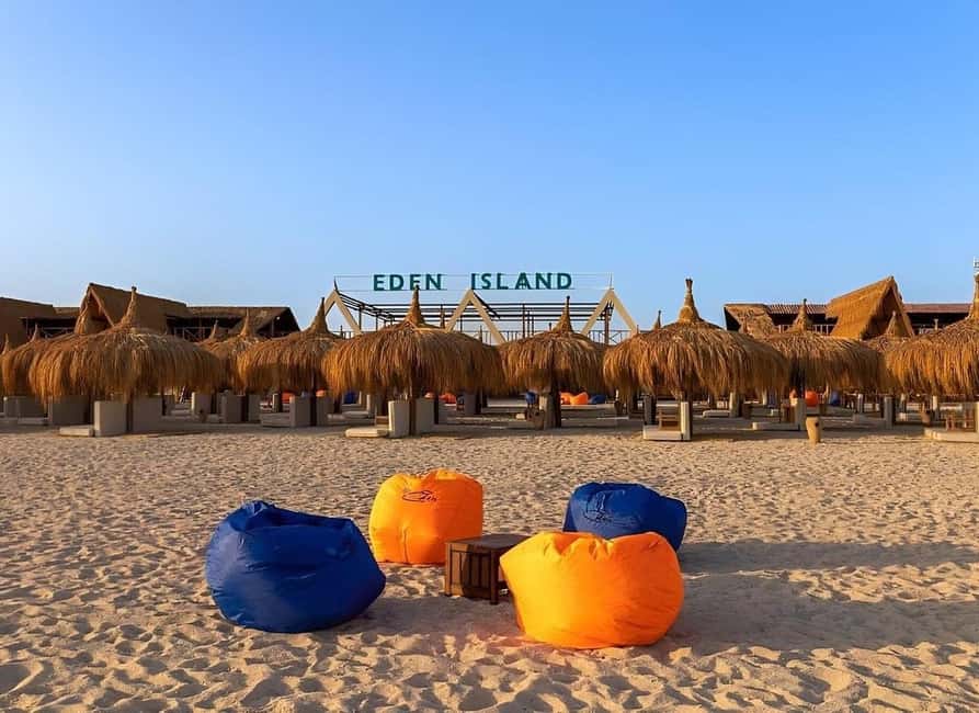 Hurghada: Eden Island Day Trip with Water Sports and Lunch - The boat ride to Eden Island, comfort plus time to enjoy it