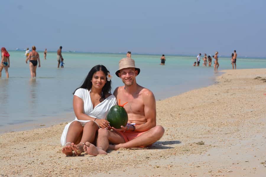 Hurghada: Elegance Yacht Cruise To Orange bay Island W lunch - Getting picked up and moving from hotel to marina