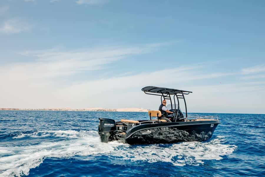 Hurghada: Giftun Island Orange Bay Speedboat Cruise & Lunch - Hurghada-to-marina pickup and the Go Shalabi speedboat vibe