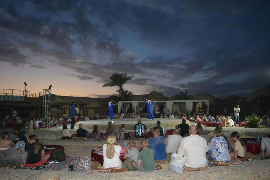 Hurghada: Jeep Safari with Camel Ride, Dinner and Show - Bedouin Village Stop: Tea, Camel Ride, and Bread You Actually Watch