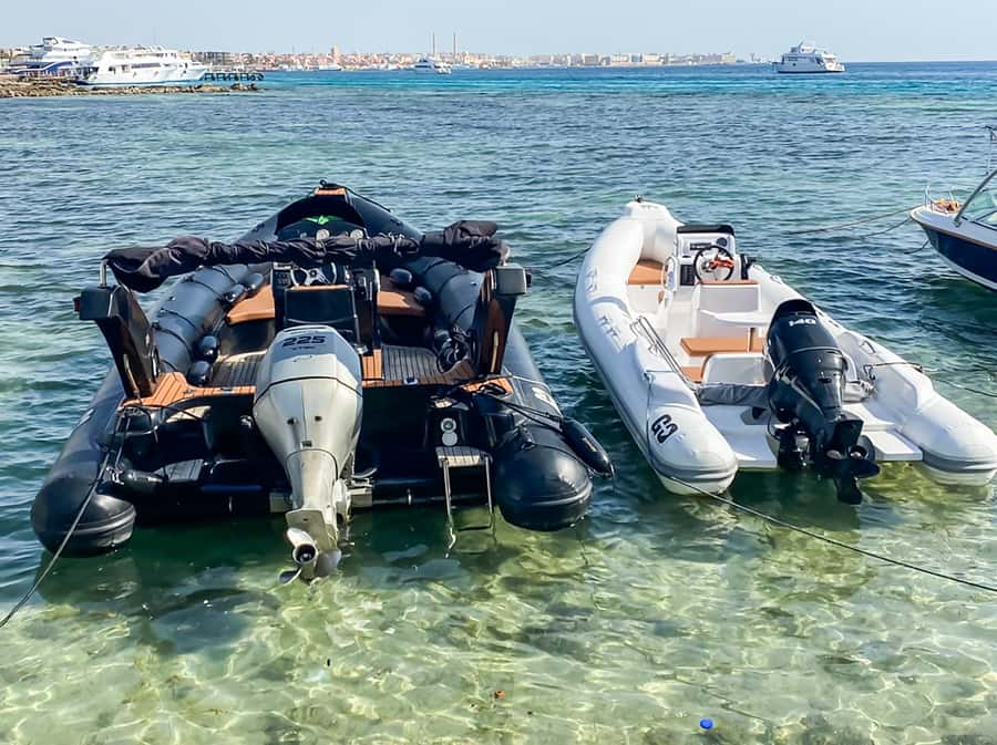 Hurghada: Orange Bay & Magawish Island Speedboat with Lunch - Hotel pickup and marina check-in, how the day stays on schedule