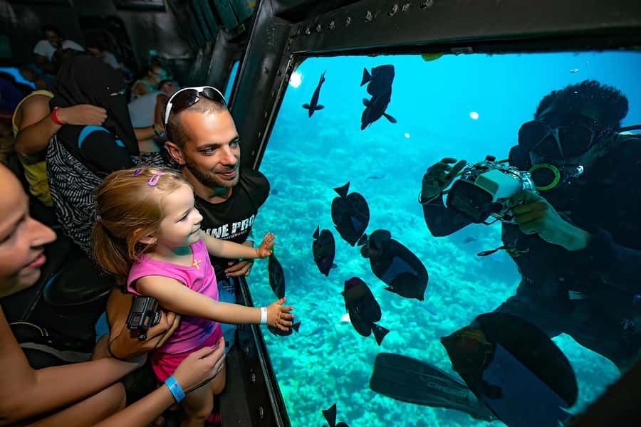 Hurghada: Panoramic Semi-Submarine Cruise with Snorkeling - The floating station experience: sun deck time and real snorkeling access