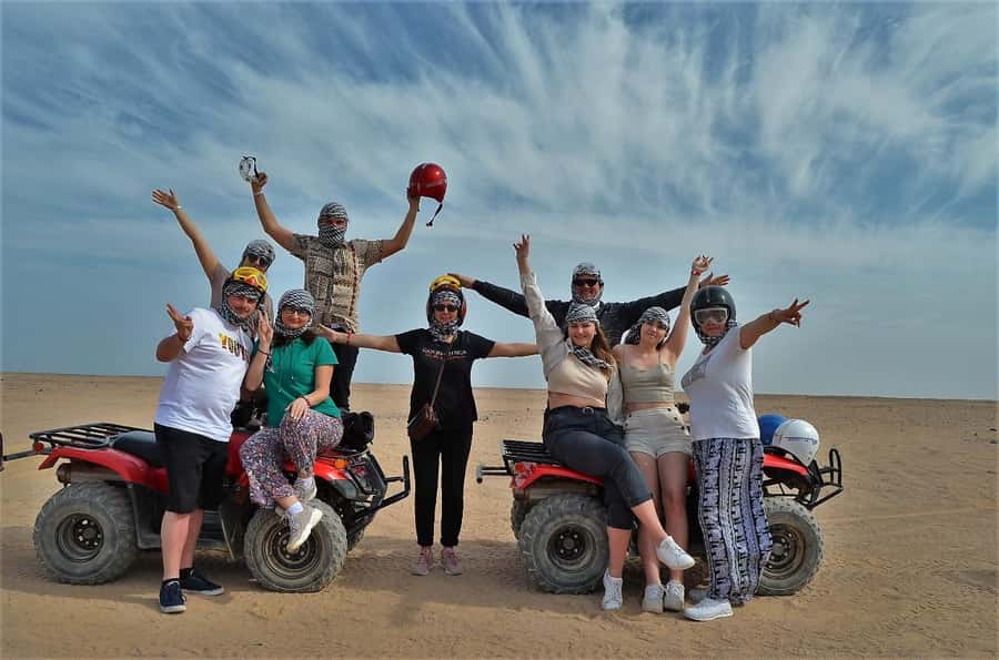 Hurghada: Quad and Buggy Safari with Dinner and Show - Quad and buggy safari near Hurghada, the real point of it all