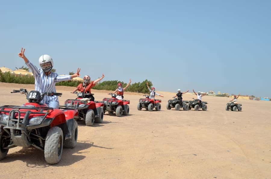 Hurghada: Quad Bike, Buggy, and Camel Ride & Bedouin Village - Quad bike time: 30 minutes that actually teaches you
