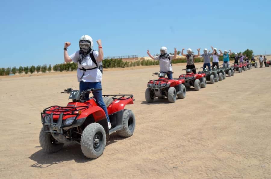 Hurghada: Red Sea Desert Quad Biking Tour & Sand Mountain - The return ride, washing up, and getting back to Hurghada