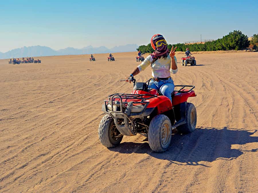 Hurghada: Safari Jeep, Quad, Buggy, Camel Ride & BBQ Dinner - Jeep safari to a Bedouin stop: the bumpy way to travel