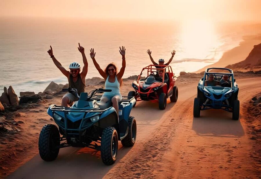 Hurghada: Sea and Mountains Quad or Buggy Family Tour - First you drive the quad, then you get the desert views
