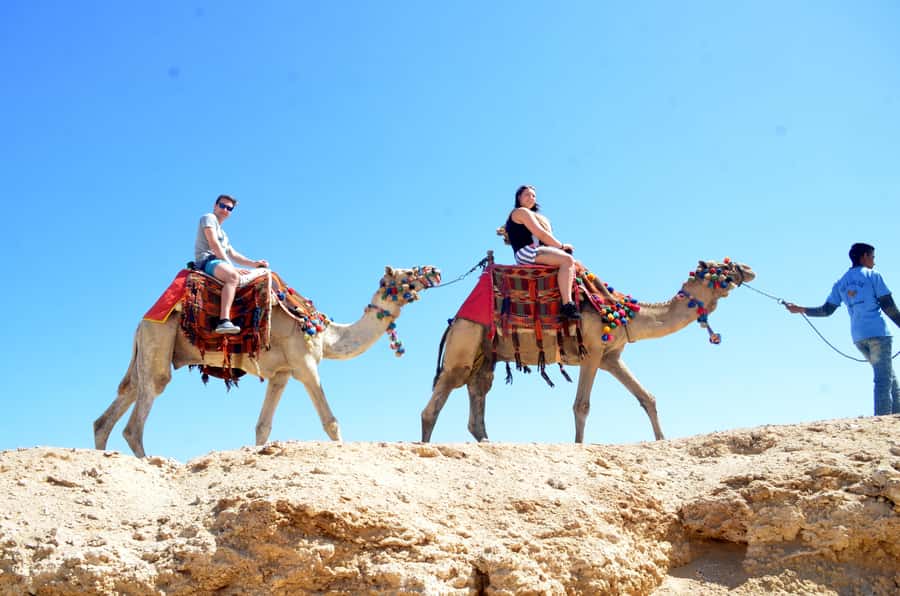 Hurghada: Sea & Desert Camel Ride w/Dinner, Show, Stargazing - Camel pickup, camel orientation, and the relaxed start