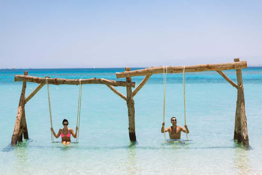Hurghada: Sunset Hula Hula Island W/ Snorkeling & Lunch - The Massage Moment on Yacht Tours