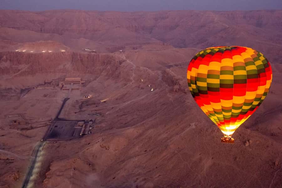 Luxor: Hot Air Balloon Ride Over Temple of Hatshepsut - What You See Above Luxor: Hatshepsut, Tombs, and the Valley Below