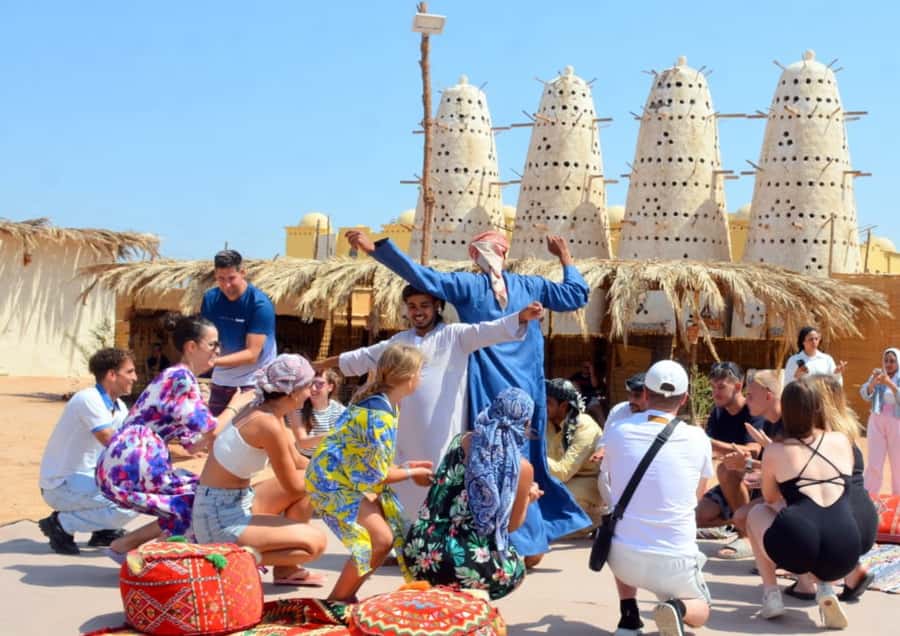 Makadi Bay: BADU Luxury Bedouin Dinner Experience & Stargaze - Camel ride, bread making, and coffee roasting: the hands-on part that lands