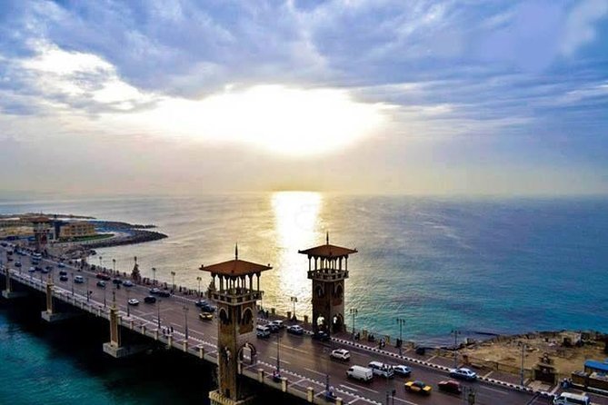 Mirette Tour in Alexandria from Alexandria hotels and Alexandria Port - Bibliotheca Alexandrina, statues of Alexander and Ptolemy I plus museum time