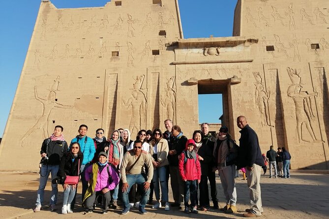 Nile Cruise Dream 4 Days Aswan to Luxor & Abu Simbel. Air Balloon - Edfu and the Temple of Horus: cart ride energy and steady explanations