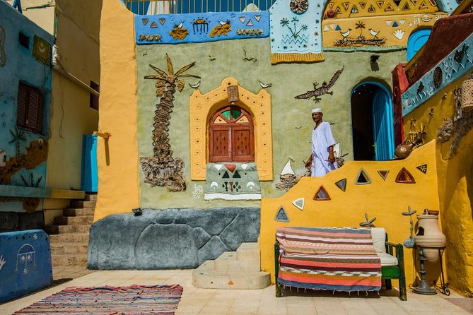 Nubian Dinner at Nubian Village - Crossing the Nile by motorboat to Suhail village