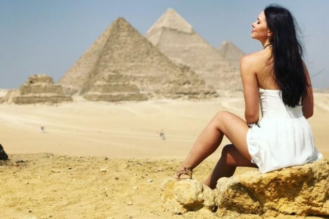 One Package Camel Ride with Giza Pyramids and Egyptian Museum Tour in Cairo - Pyramids of Giza: Great Pyramid views, a camel ride, and Valley Temple time