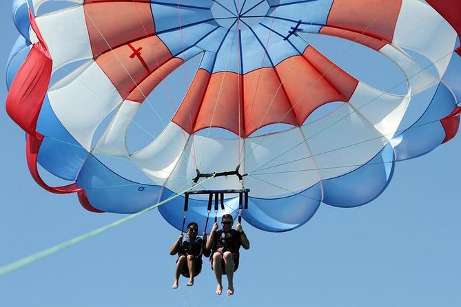 Parasailing Fly in The Sky With Transportation - Hurghada - Up to 50 meters: what you actually experience aloft