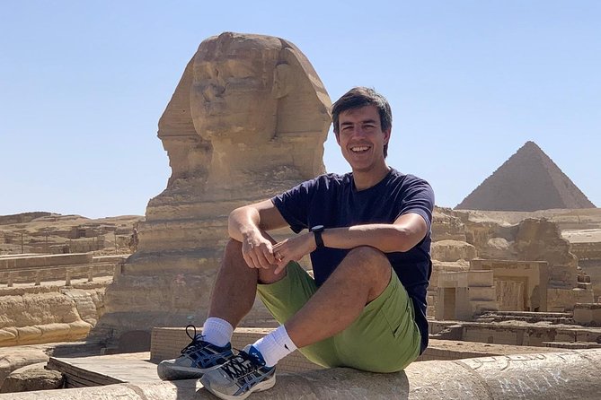 Private Day Tour Giza Pyramids, Memphis and Sakkara Pyramids - Great Sphinx and Valley Temple: more than one landmark photo