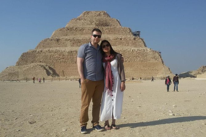 Private full day tour to Giza Pyramids, Sphinx, Sakkara and Dahshour with guided - Giza pyramids walk: Khafre’s pyramid and Cheops’ Great Pyramid