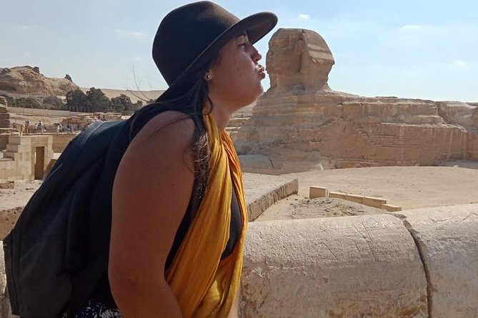 Private full day tour to Giza Pyramids, Sphinx, Sakkara and Dahshour with guided - Great Sphinx and Valley Temple: the close-up moment