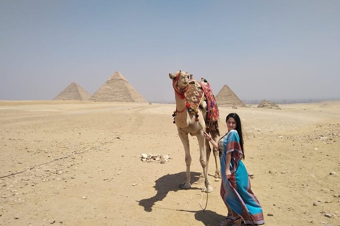 Private Guided tour to Giza Pyramids,Sphinx Camel Ride and Lunch - The panoramic viewpoint: getting the three pyramids together