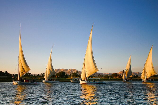 Private Tour in Aswan : Felucca and Nubian village - Kornish Al Nile felucca ride: where the sky changes color