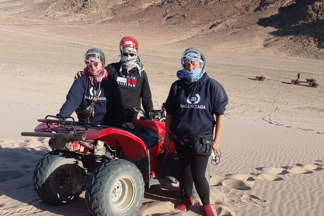 Quad 3 hours VIP safari adventure Hurghada - What to pack for a comfy quad ride: scarves, goggles, and trousers