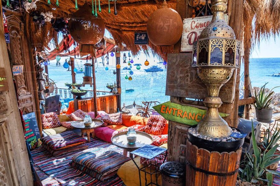 Sharm El-Sheikh: Cafe & restaurant - Farsha or New Panorama - New Panorama Sharm Cafe: the VIP show night at 20:45 or 21:00