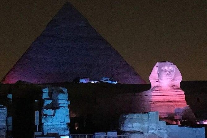 Sound and Light Show at the Pyramids in Egypt - First, Giza at night is the real hook