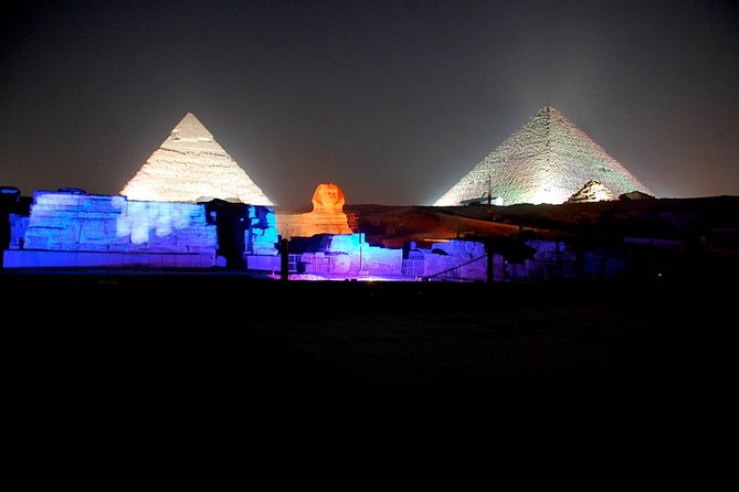 Sound and light show with Dinner with Pyramids view Roof Top Restaurant - Sound and Light Show: great concept, variable audio