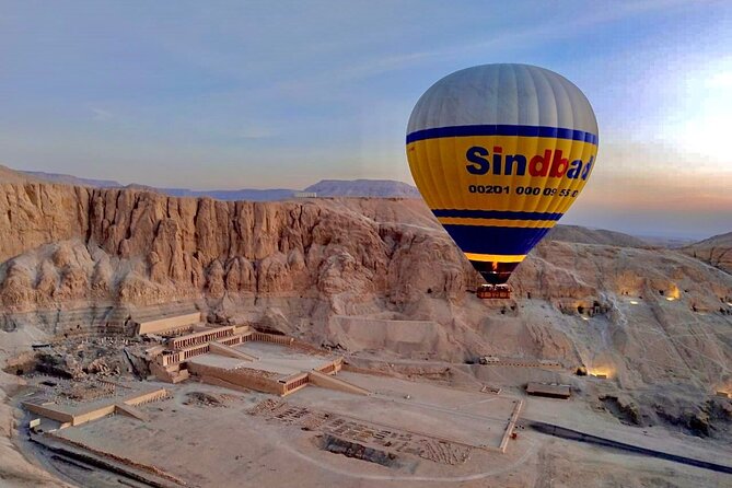 Sunrise Hot Air Balloon Ride Over Luxor - Hatshepsut’s terraces and Medinet Habu from above