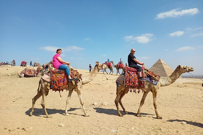Thrilling Half-Day: Discover Pyramids, Sphinx, Camel Ride& Lunch! - Pyramids of Giza Stop: Great Views, Camel Ride, and Khafre’s Temple