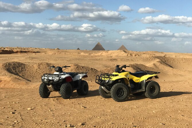 Top Private All Inc-Pyramids,Camel,Quad Bike,Inside Pyramid&Lunch - One hour of quad biking in the desert, what to wear and how to pace yourself