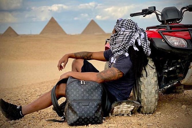Top rated ATV quad bike at the Desert of Giza Pyramids - How the private ATV quad bike ride near Giza actually plays out