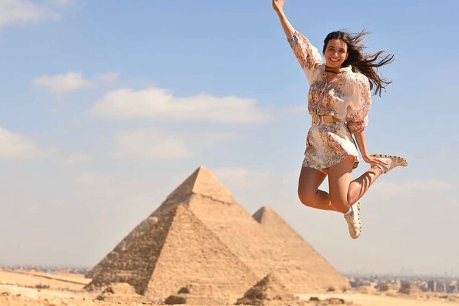Top Tour Giza Pyramids ,Sphinx ,camel ride and ATV safari - Stop 4: 1-hour quad bike ATV in the Giza desert, with pyramids in the background