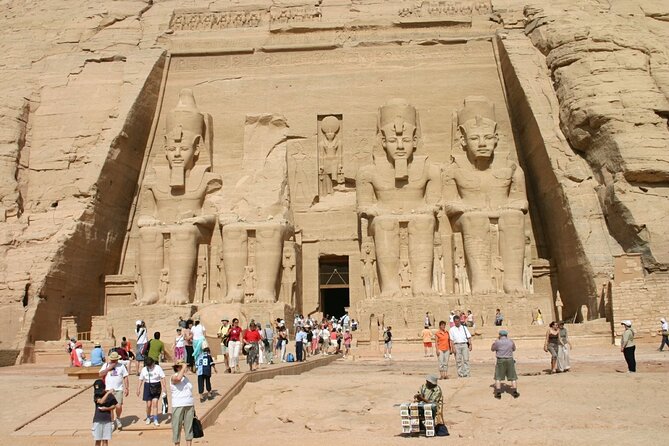 Tour to Abu Simbel Temple with a small group and a Professional tour guide - Inside the UNESCO temple complex: Ramses and Nefertari