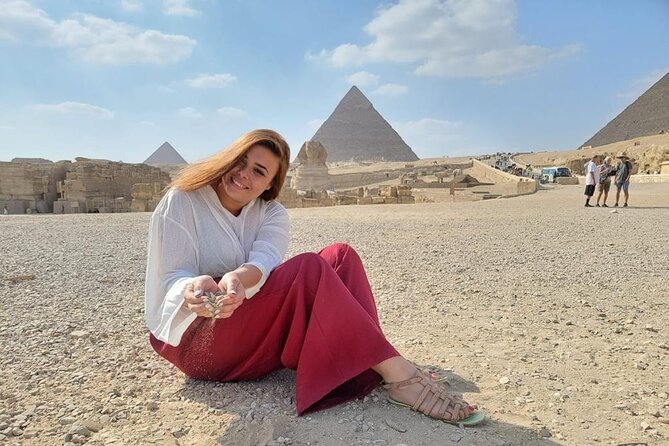 Tour to great pyramids of Giza, Sphinx & shopping tour with lunch - Valley Temple and the Sphinx: Where the Stories Get Specific