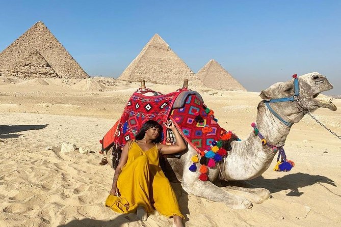 VIP Private Tour Giza Pyramids Sphinx ,Camel,Inside Pyramid - Pyramids of Giza stop: camel ride, close views, and inside access